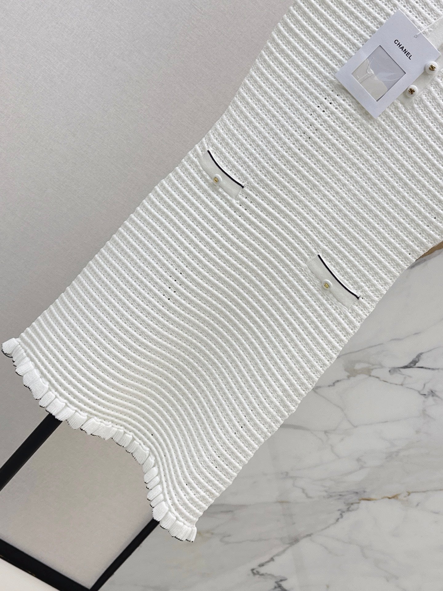 26SS—New 3D Hollow-Out Knitted Dress