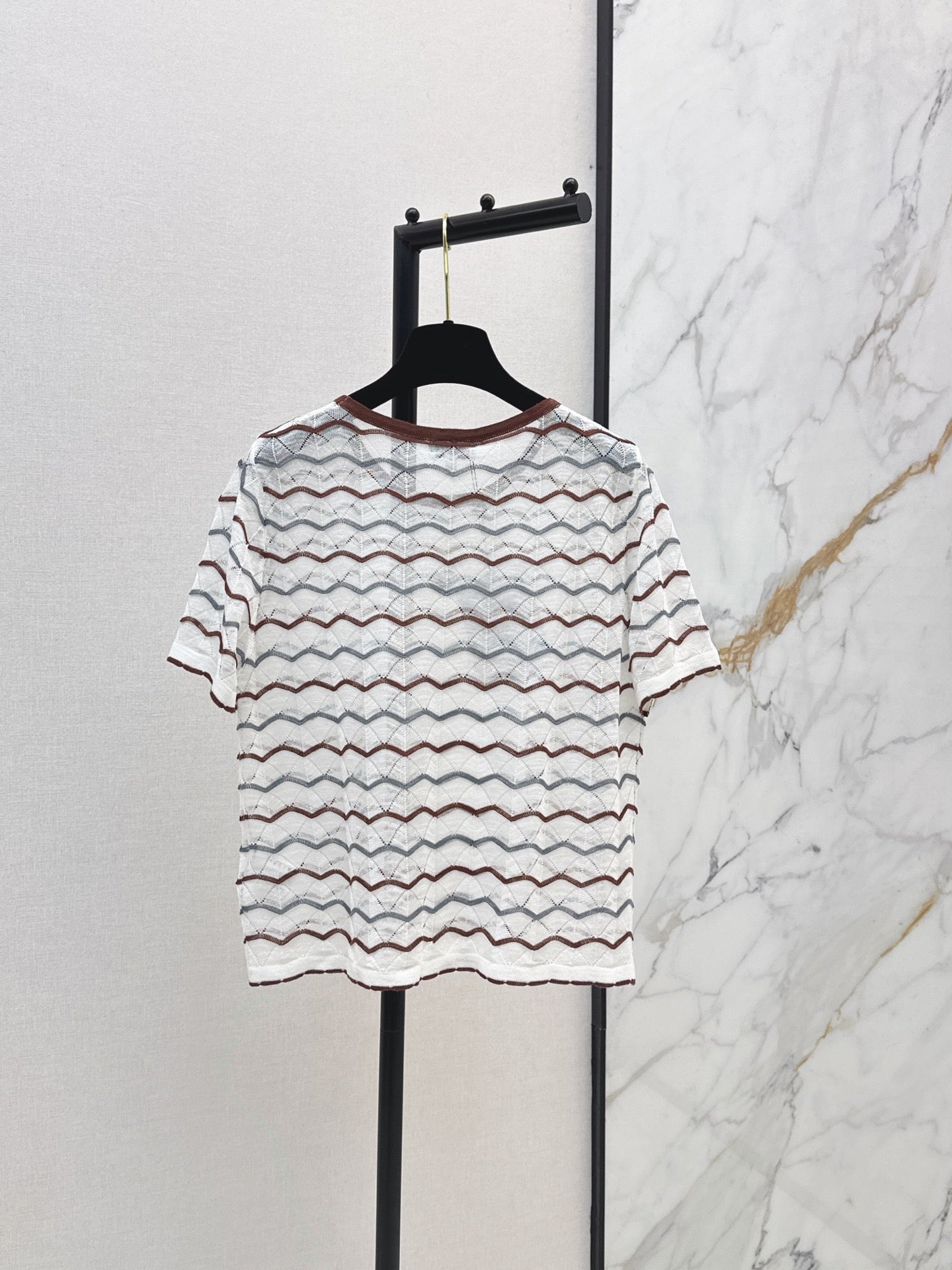 26SS - New Wave Pattern Knit Short-Sleeve