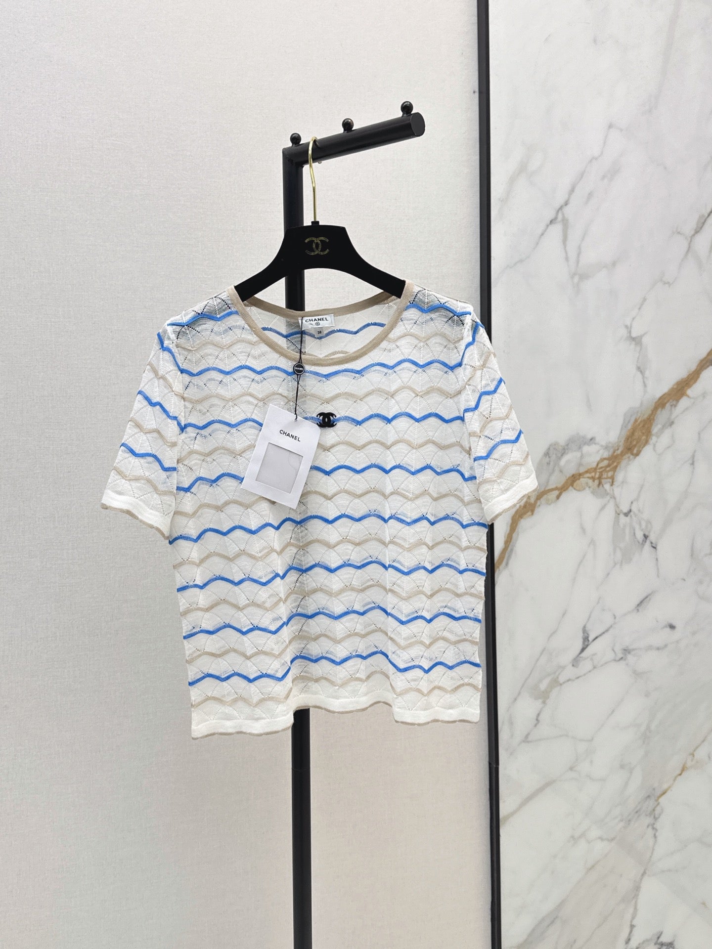 26SS - New Wave Pattern Knit Short-Sleeve