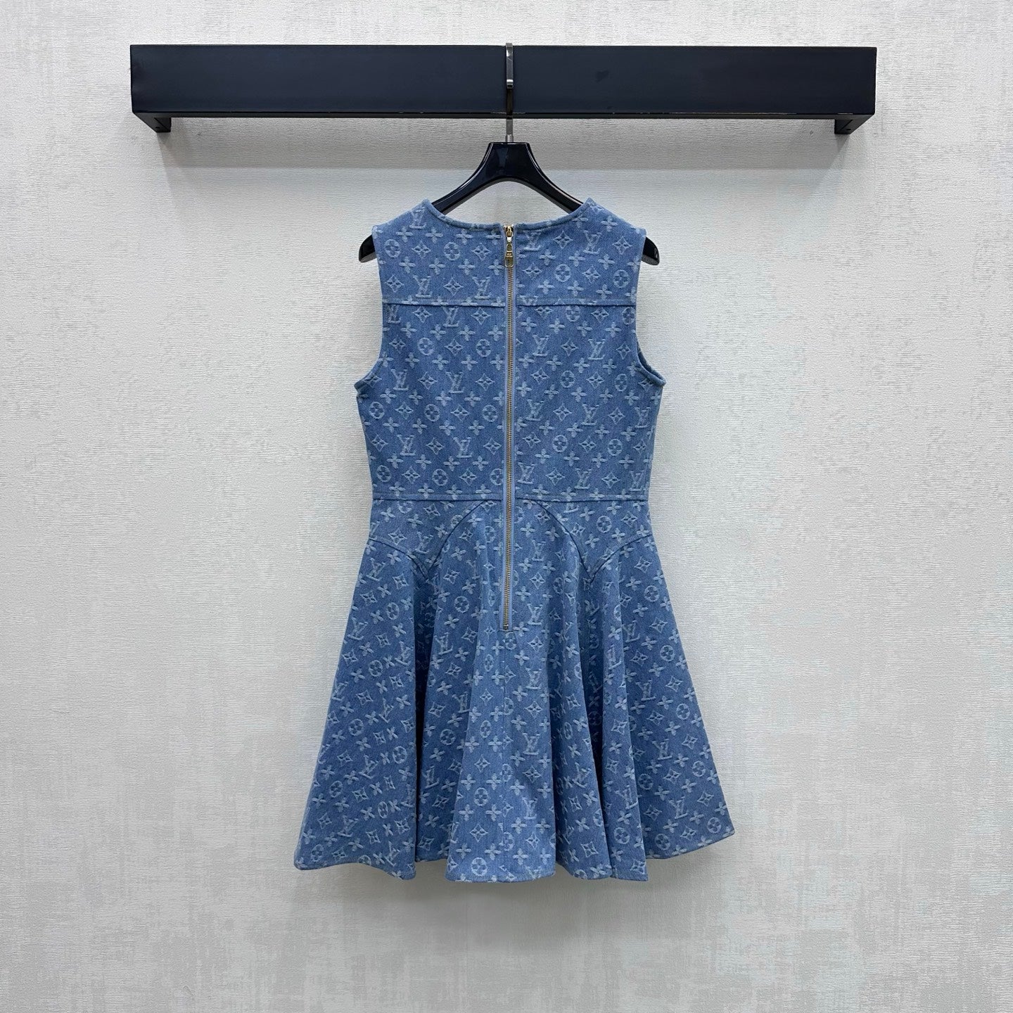 New Jacquard Denim Vest Dress