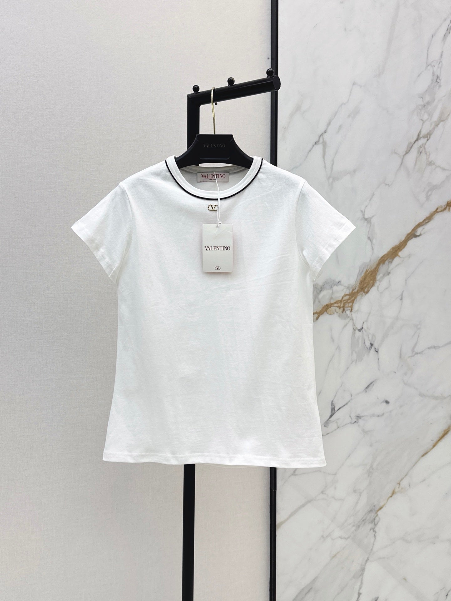 26SS — New round neck T-shirt with metal embellishments