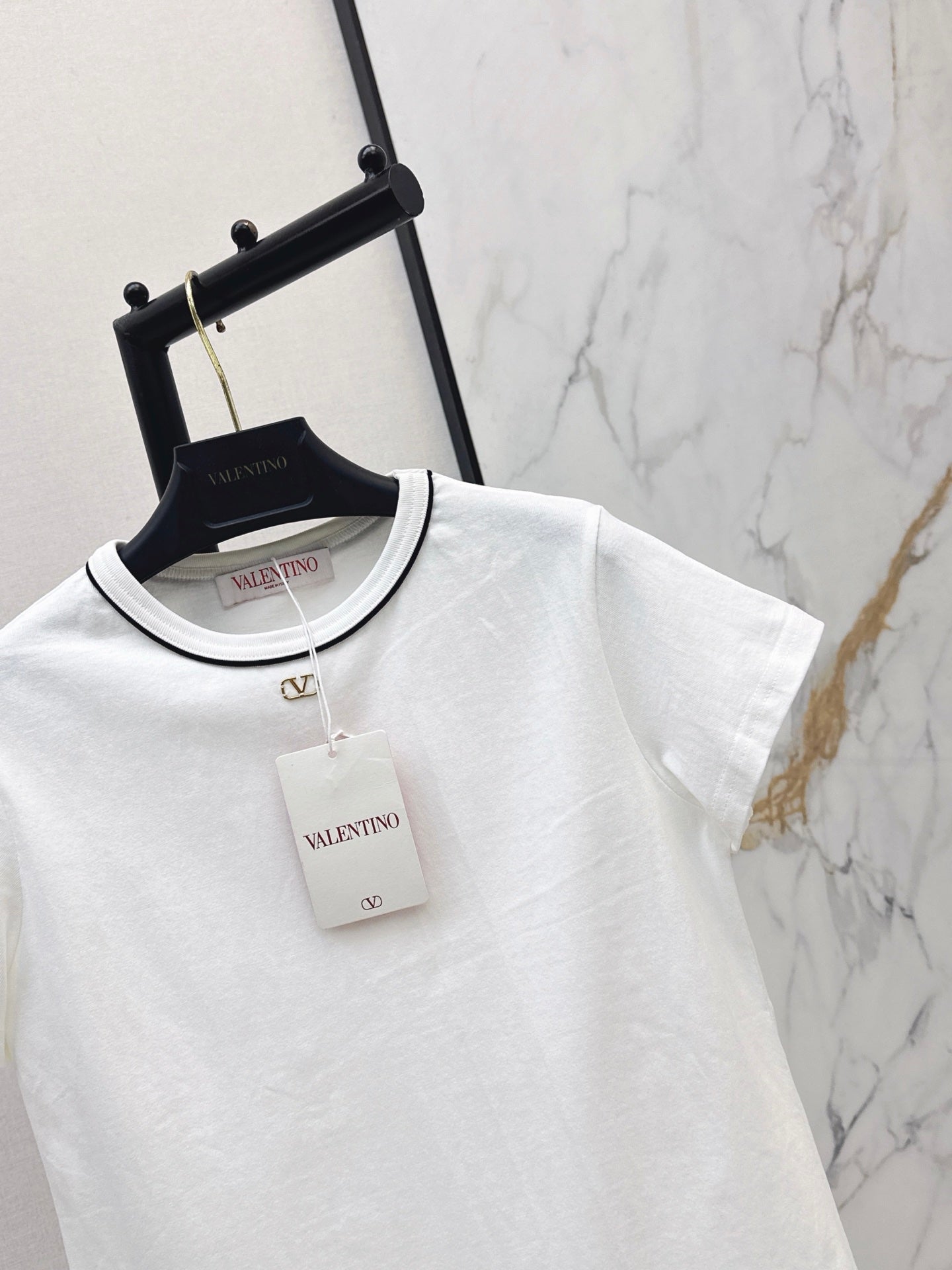 26SS — New round neck T-shirt with metal embellishments