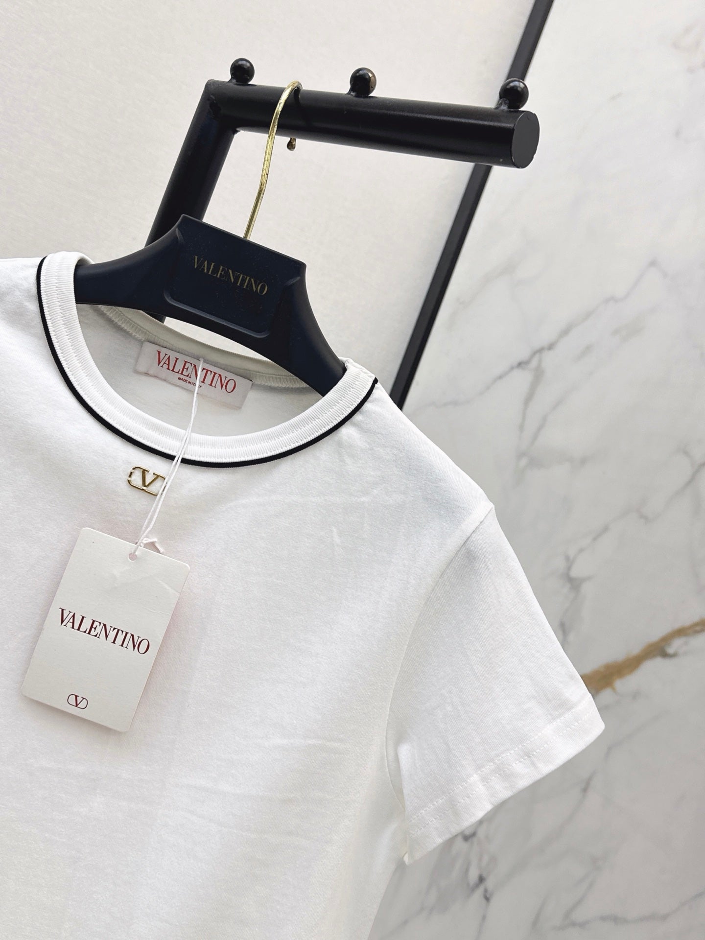 26SS — New round neck T-shirt with metal embellishments