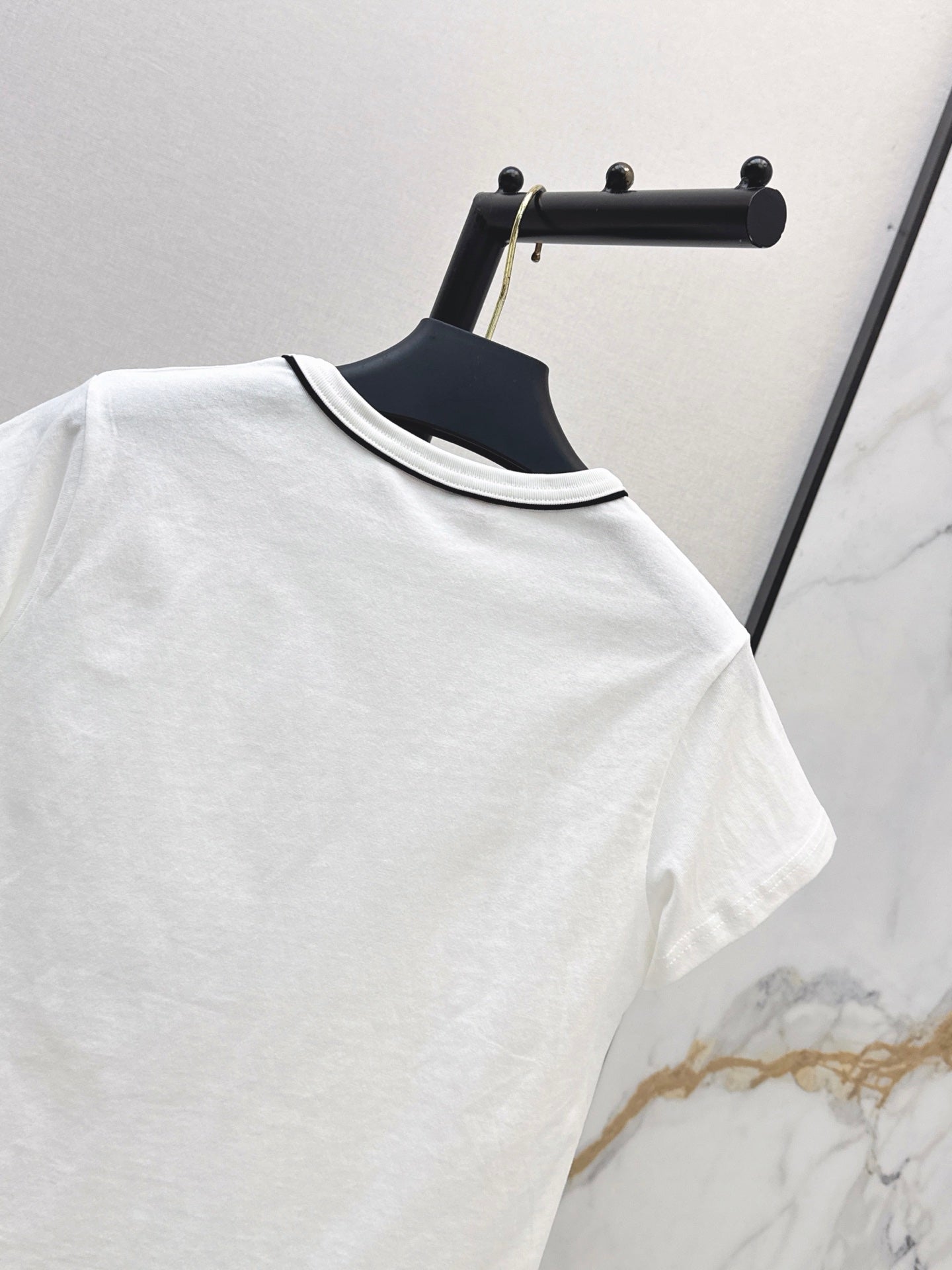 26SS — New round neck T-shirt with metal embellishments