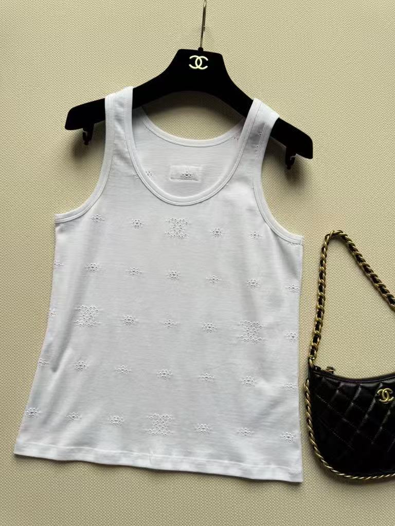 26 New Style Hollow-out White Vest